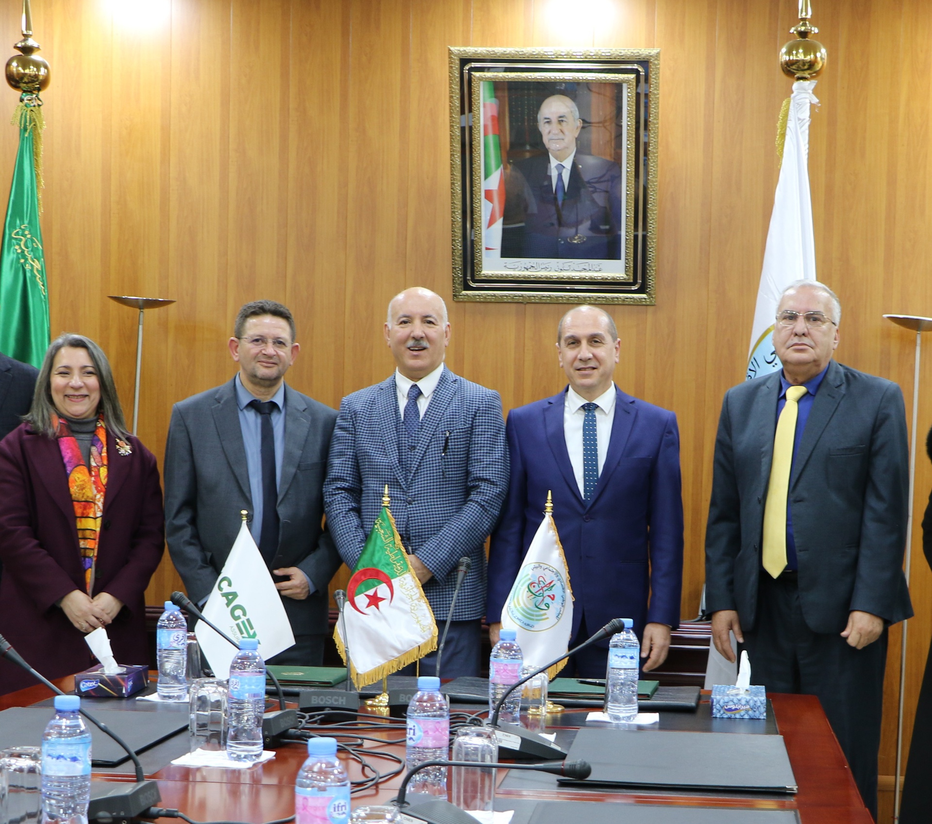 Cérémonie de signature de protocole d'accord de coopération avec la Compagnie Algérie