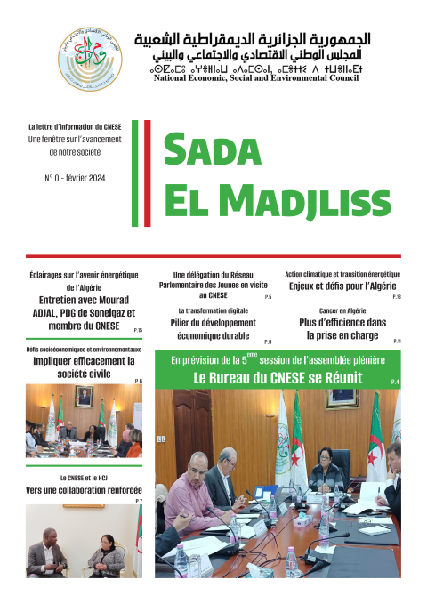 Lettre d'information du CNESE : "Sada El Madjliss"